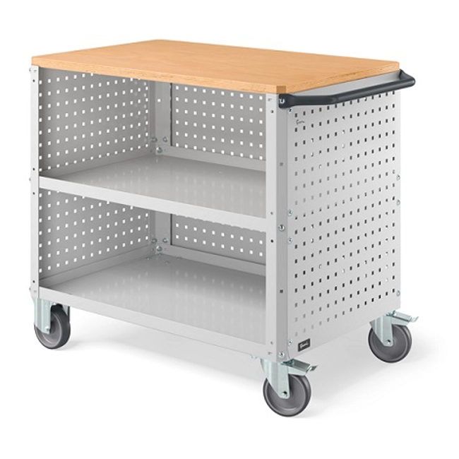 Vendita online Carrello Clever 1015 Large mm.1024x615x870H - Grigio Chiaro RAL7035